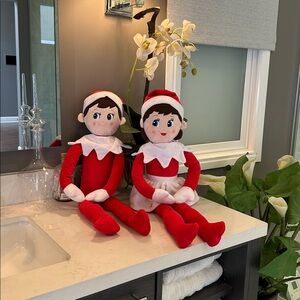Elf Plush Doll Pair Huggable 27”